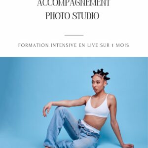 Formation photo studio Un mois
